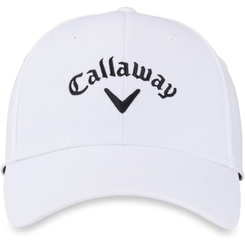 Callaway Unisex Adult Perf Front Crest Str Cap, White